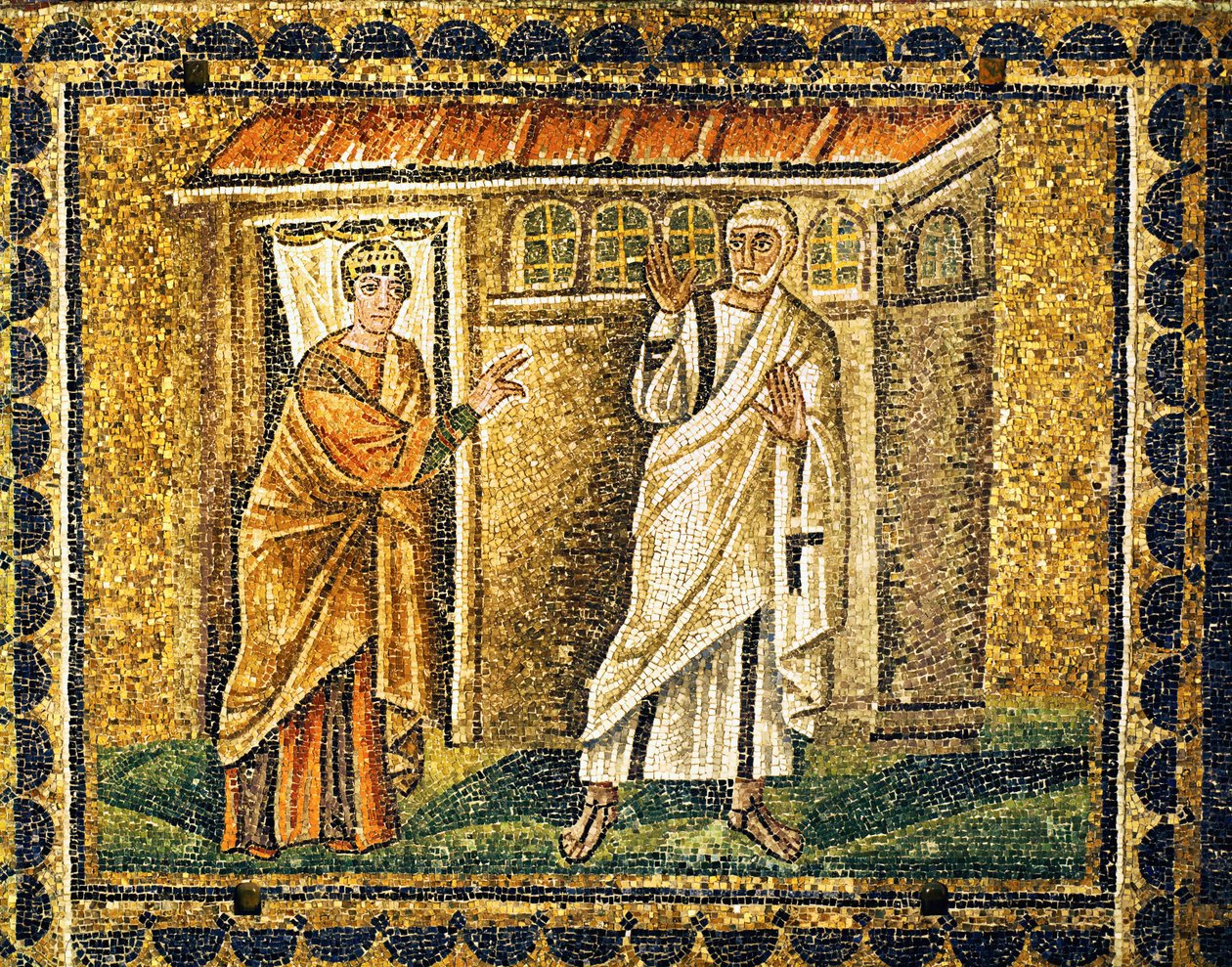 The Doorkeeper Recognizes Saint Peter by Byzantine School