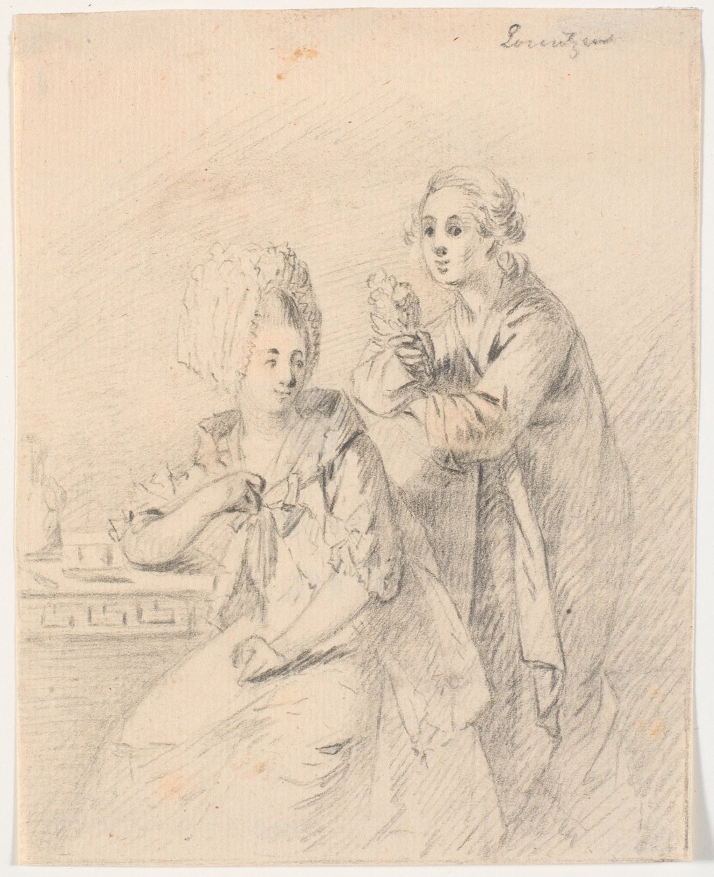 Draft for Portrait of College Deputy Frederik Carl Trant and Wife Cornelia, née Schumacher by C.A. Lorentzen
