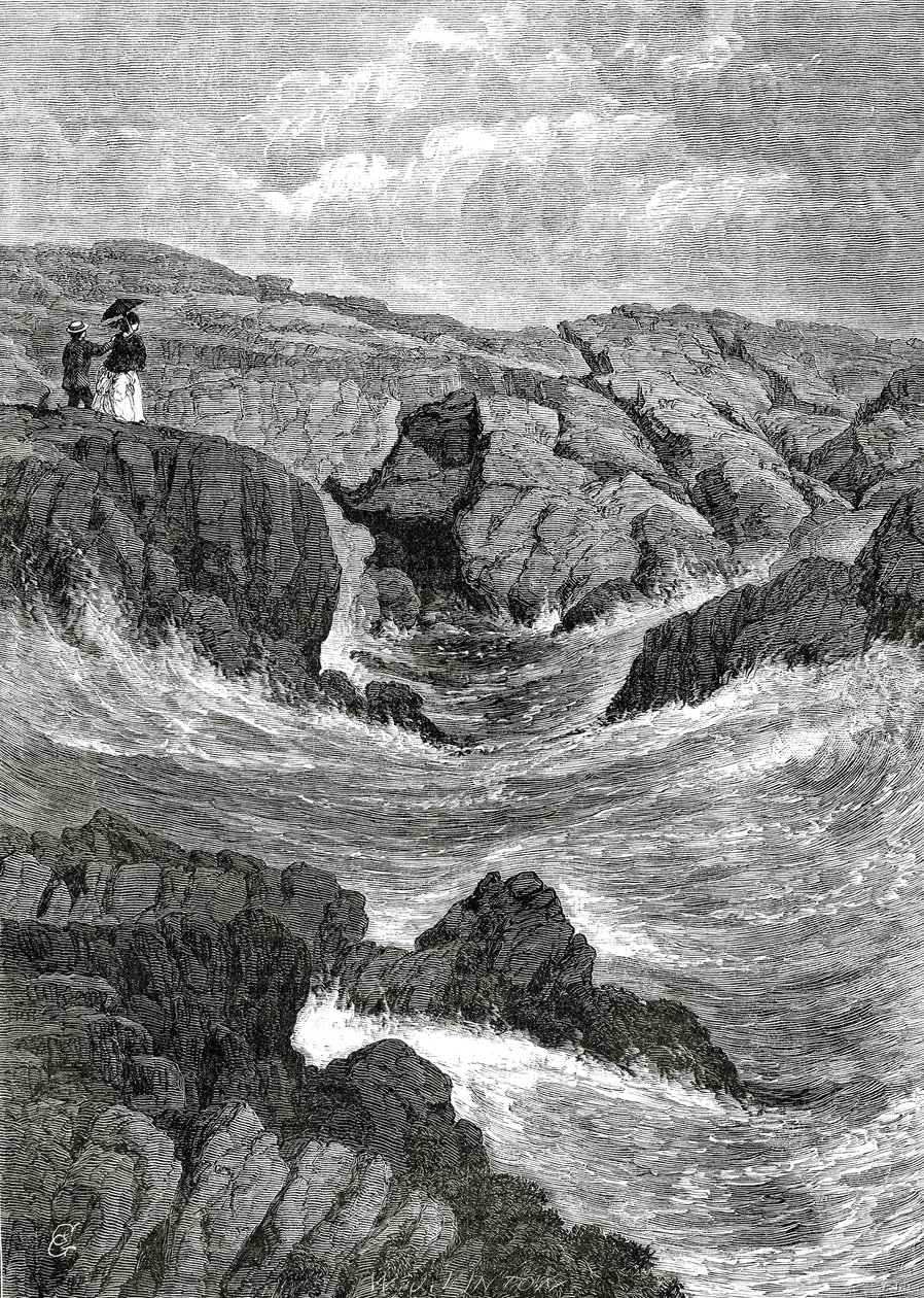 The Spouting Cave, Newport, Rhode Island, USA, May 4, 1872 by C.G. Griswold