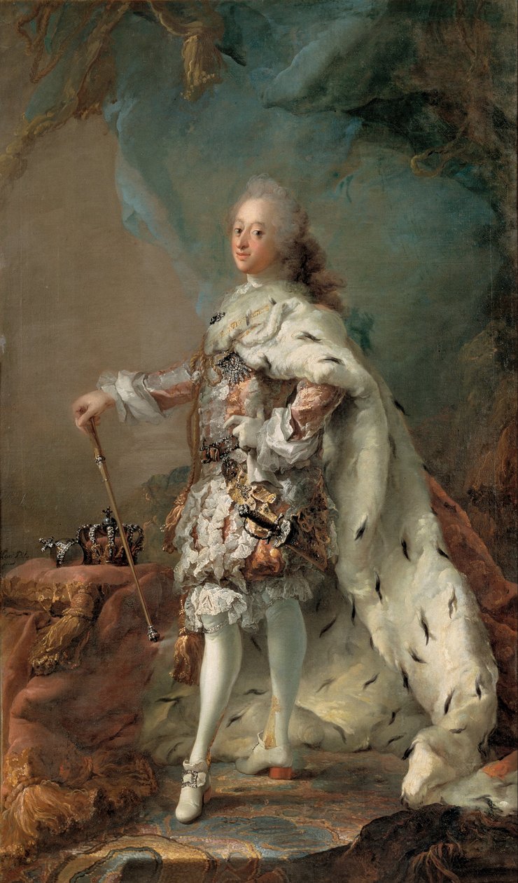 Portrait of Frederik V in Anointment Robe by C.G. Pilo