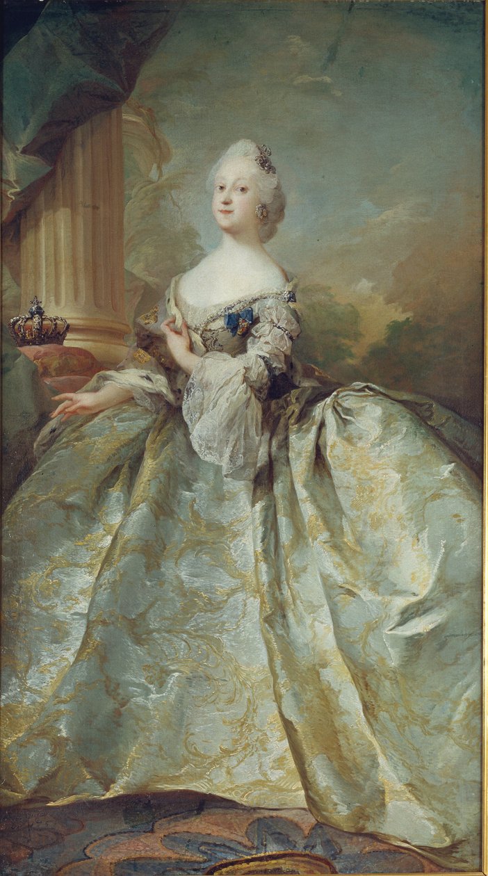 Portrait of Louise, First Queen of Frederick V by C.G. Pilo