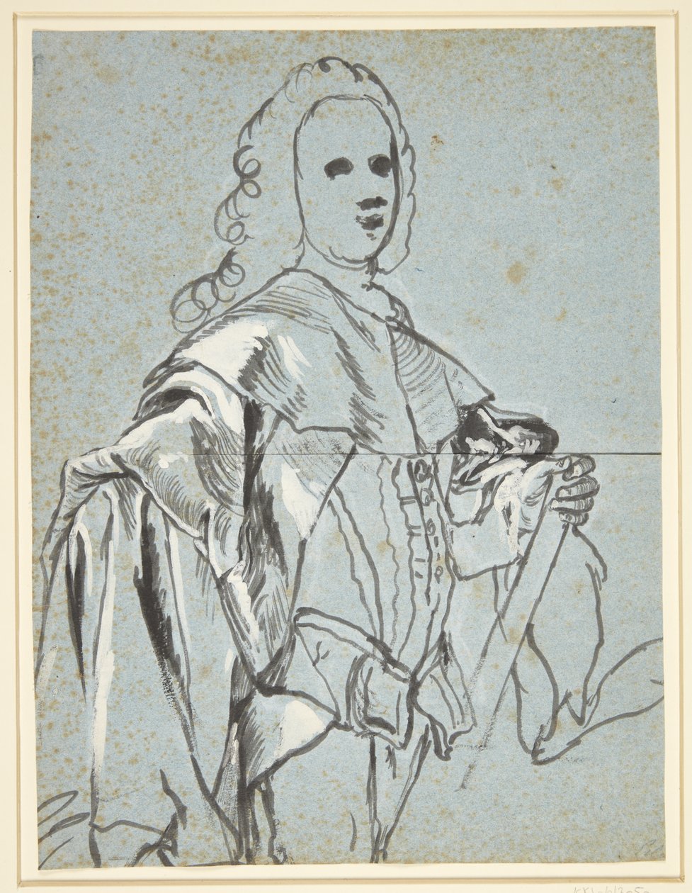 Study for a Portrait, Probably of A.G. Moltke by C.G. Pilo
