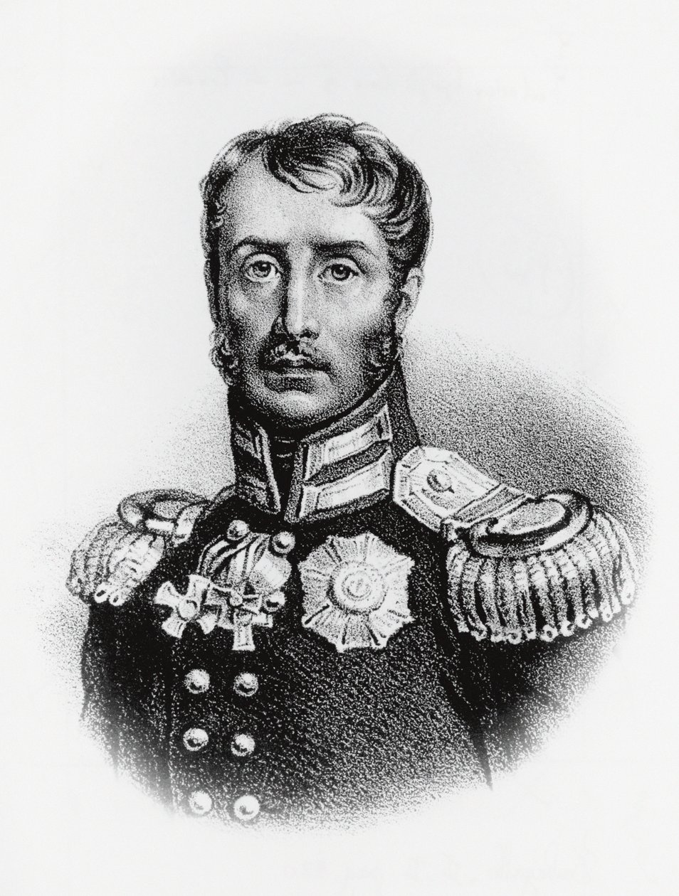 Portrait of Frederick William III (1770-1840), King of Prussia from 1797, engraving by J.B. and Brown J. Rowbotham