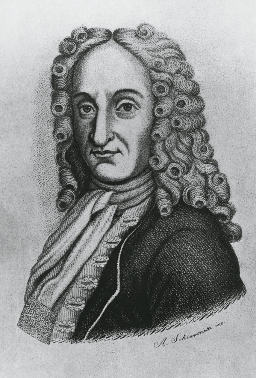 Portrait of Pietro Antonio Michelotti, Italian physician and iatromathematician, engraving by Schiavonetti by J.B. and Brown J. Rowbotham