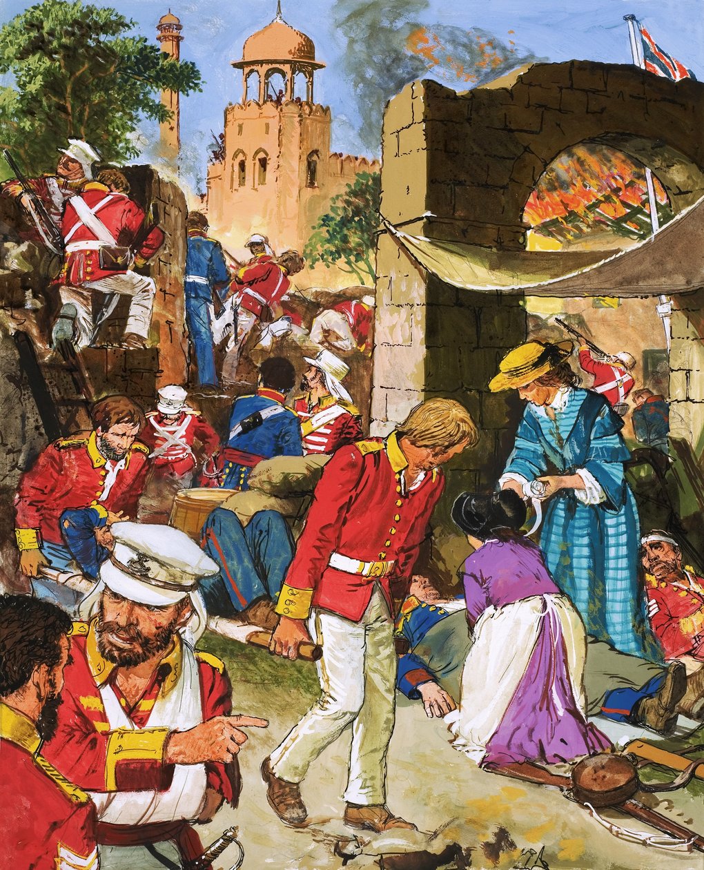 The Situation for the British Forces at Cawnpore Worsens by C.L. Doughty
