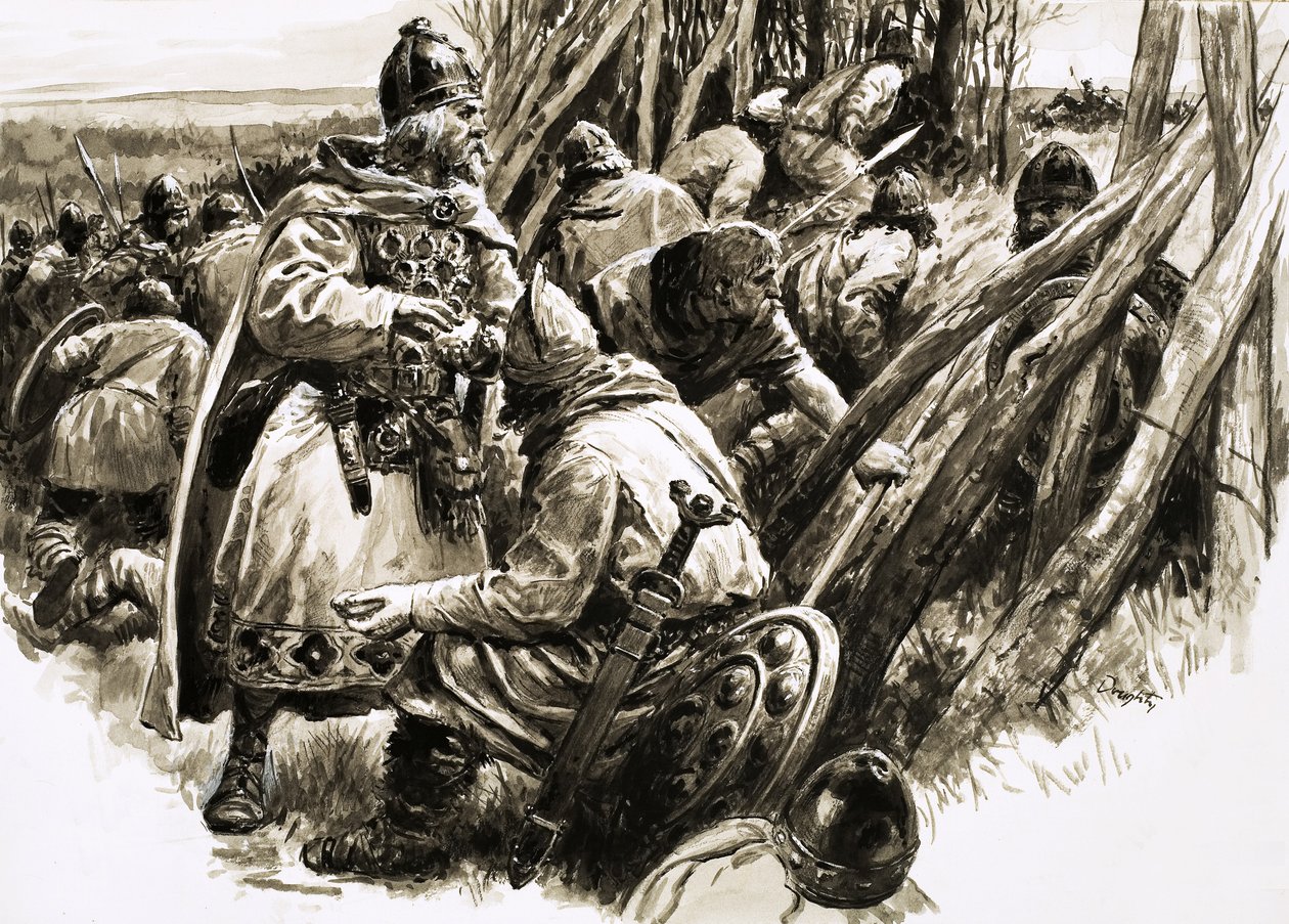 With a small band of loyal followers, King Alfred retreated into the marshes by C.L. Doughty