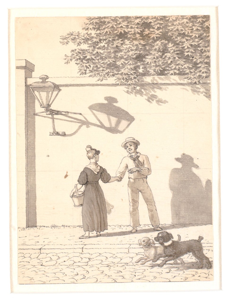 A Sailor Taking Leave of his Girl by Christoffer Wilhelm Eckersberg