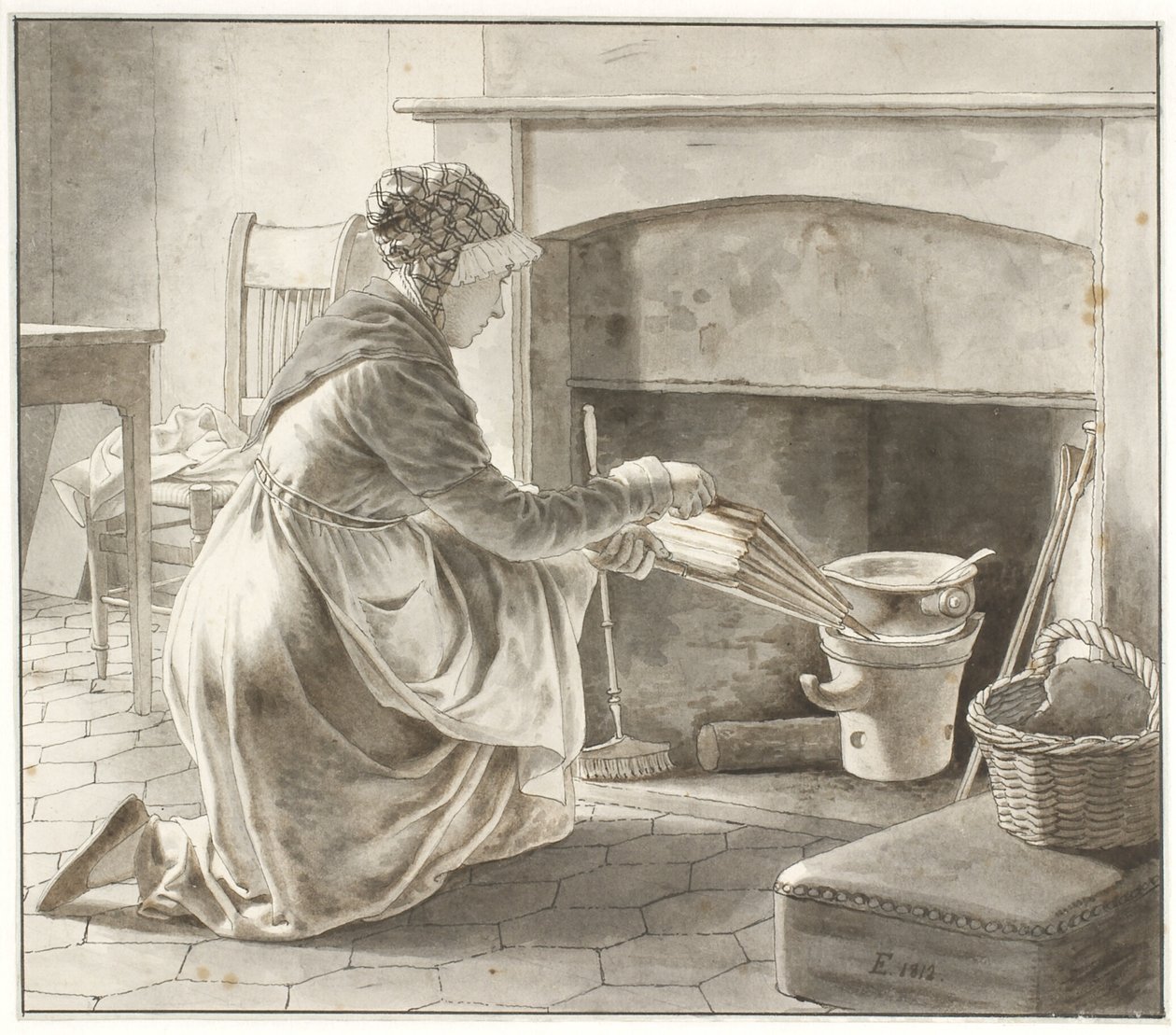 Food is Prepared by Christoffer Wilhelm Eckersberg