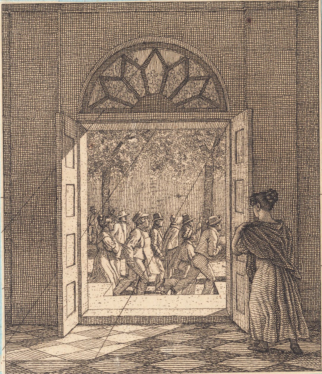 From a Hallway. Illustration for 