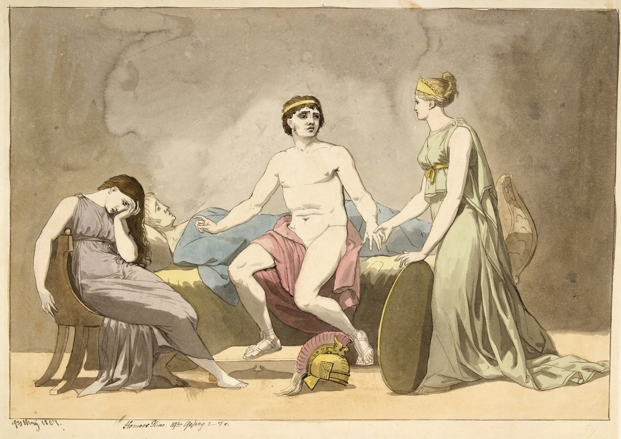 Thetis Bringing Weapons to Achilles, Who Mourns by Patroclus' Body