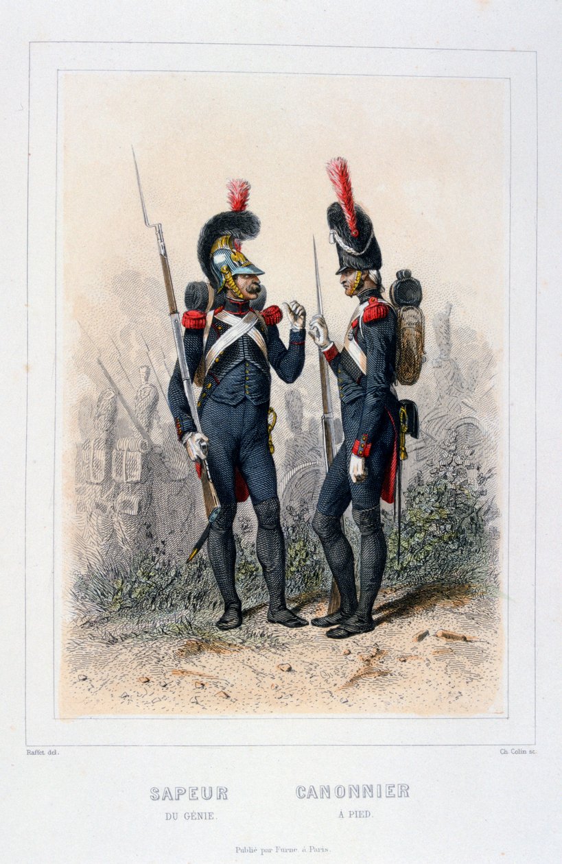 Sapper and Gunner, Napoleon's Imperial Guard by C Colin