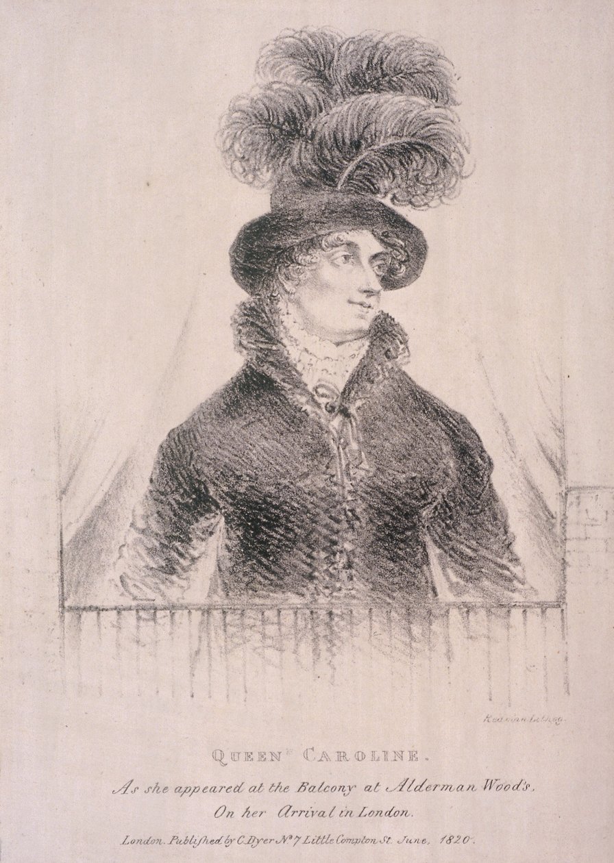 Caroline, Consort of George IV, 1820 by C Dyer
