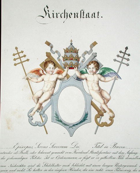 Arms of the Church State of the Vatican by C. Hildebrandt