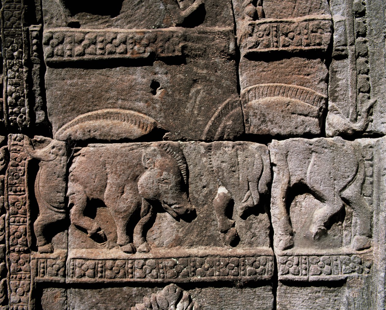 Stone carving by Cambodian School