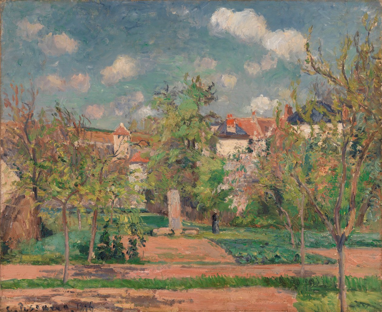 Garden in Full Sunlight by Camille Jacob Pissarro