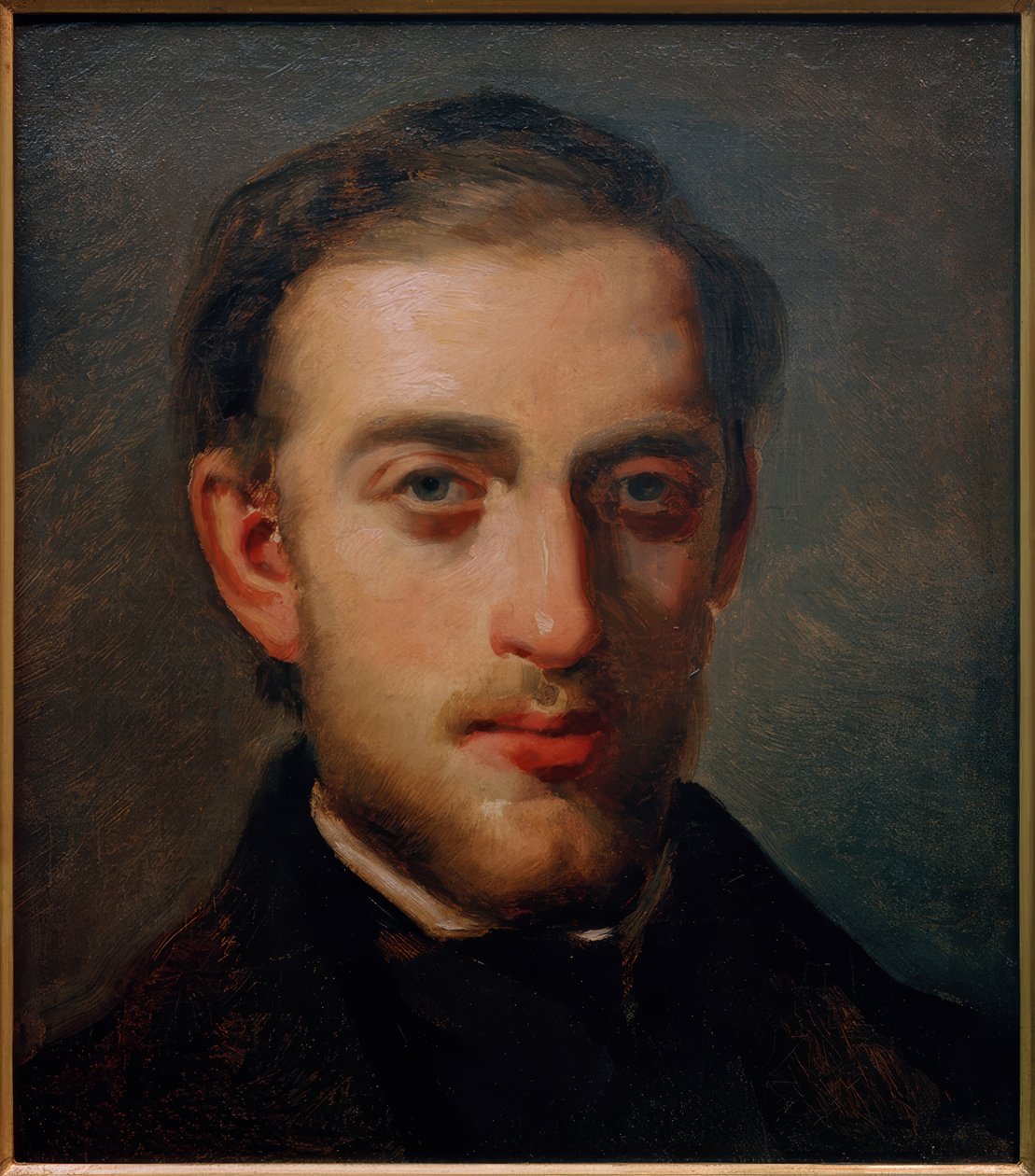 Portrait of the Painter Fritz Melbye by Camille Jacob Pissarro