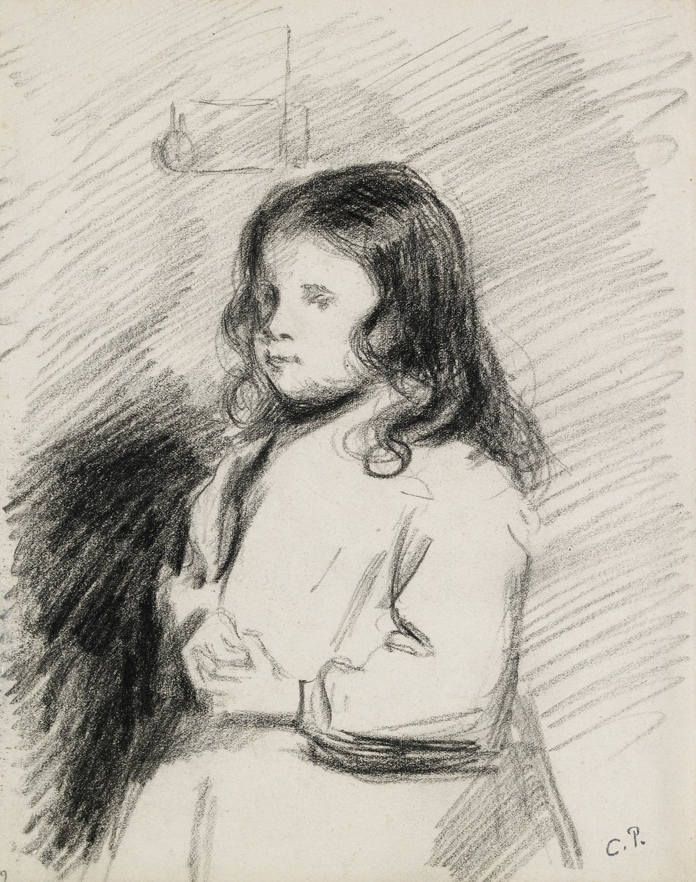Portrait of Ludovic-Rodo Pissarro, 1878-1952, c1883-1884 by Camille Pissarro
