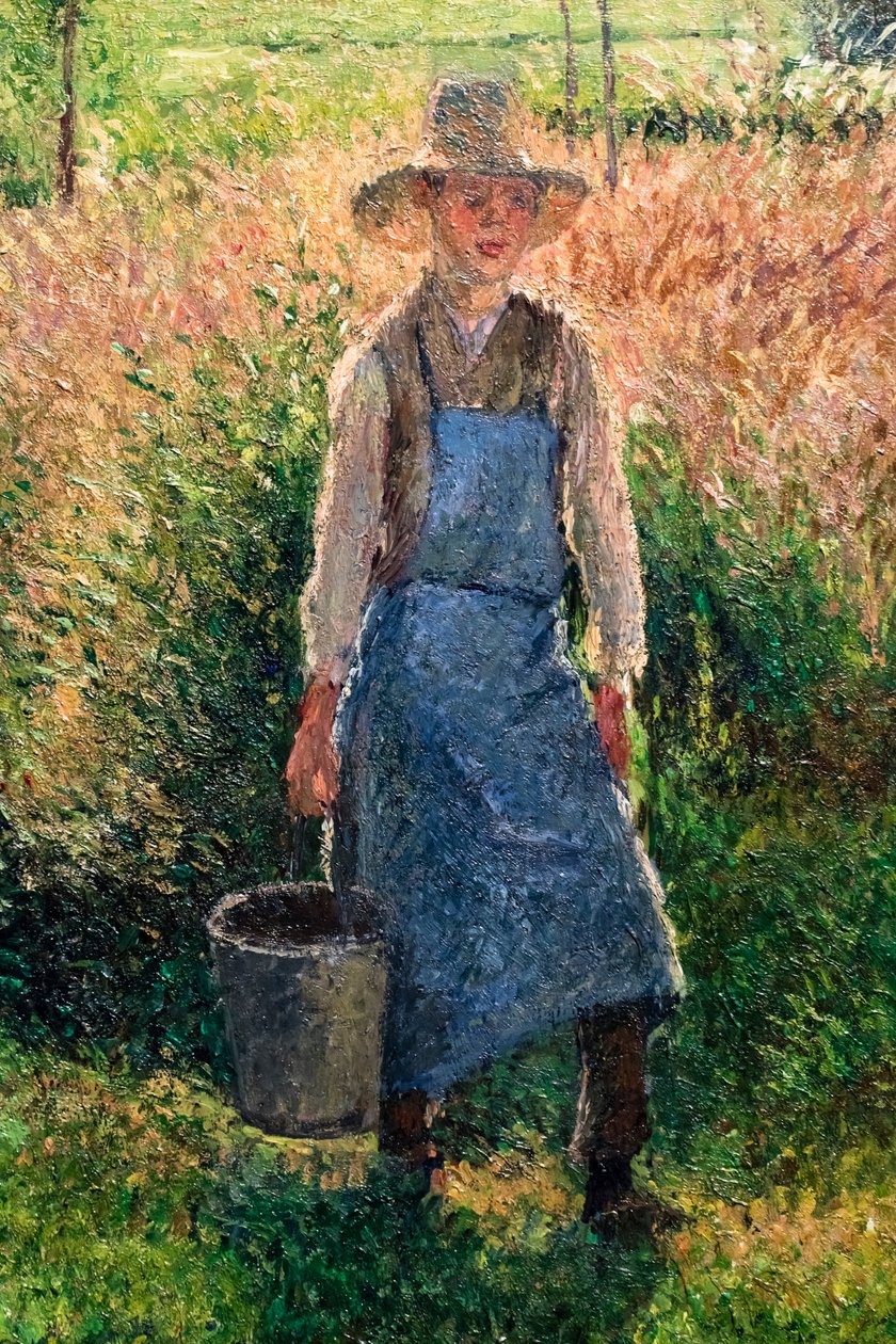 The Gardener (Detail) by Camille Pissarro
