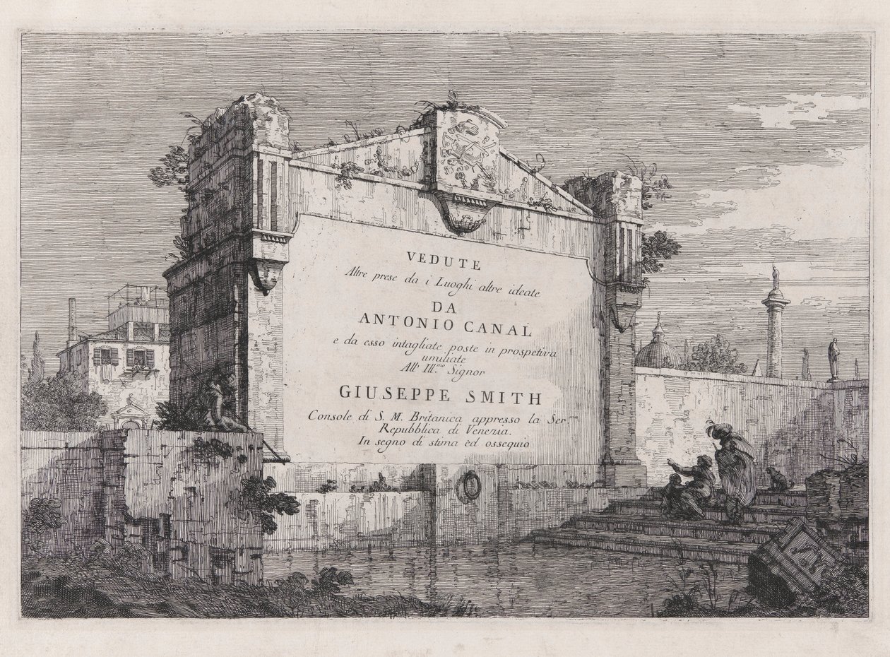 Title Plate, from the Series Vedute (Views) by Canaletto (Giovanni Antonio Canal)
