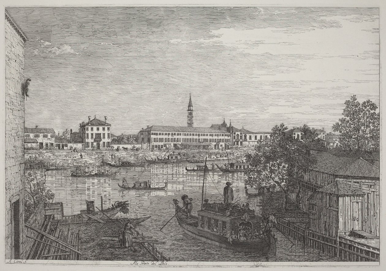 At the Gates of Dolo by Canaletto