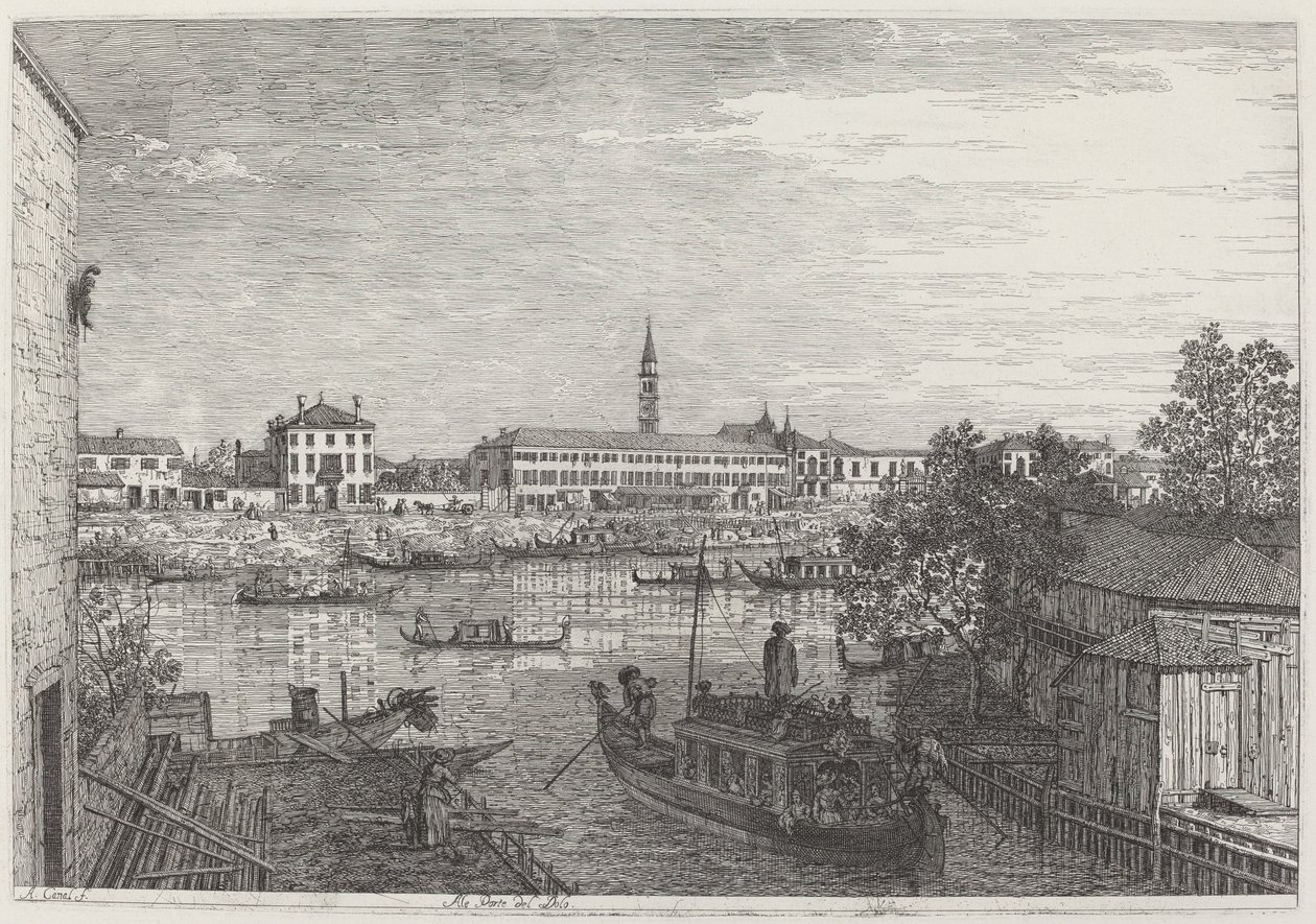 At the Gates of Dolo by Canaletto: Buy fine art print