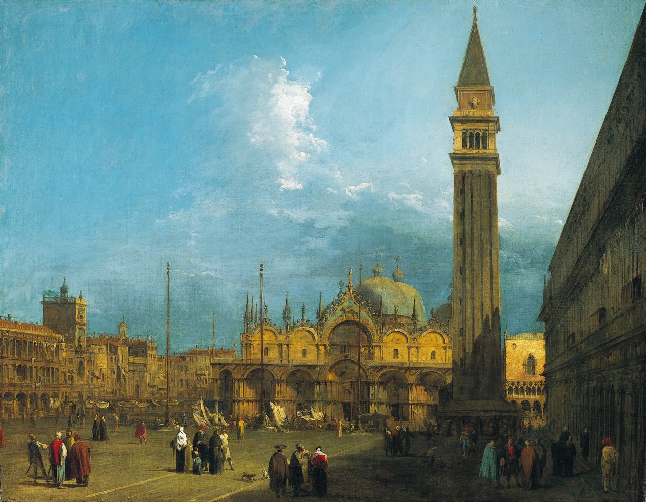 Piazza San Marco looking East towards the Basilica and the Campanile by Canaletto