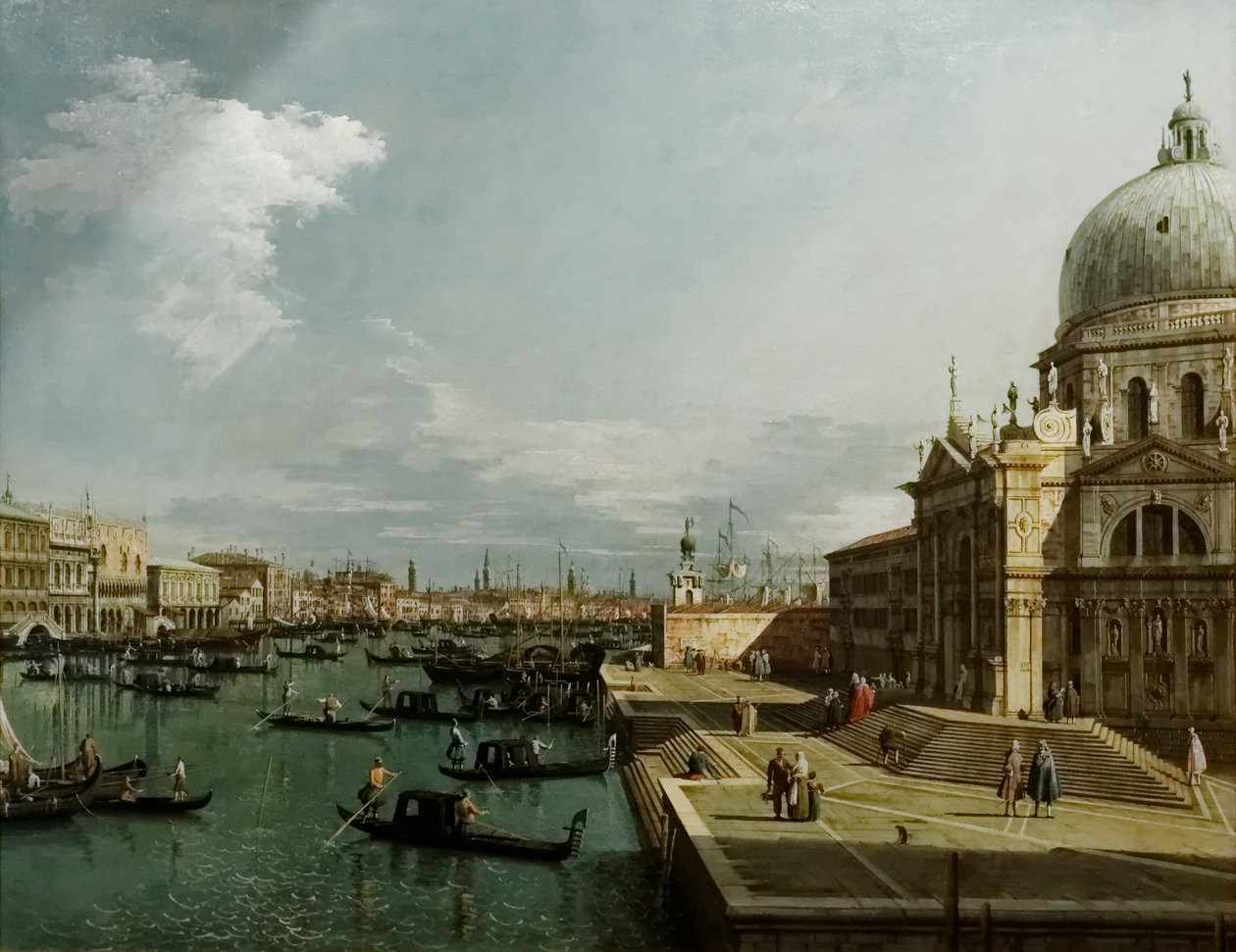 Entrance to the Grand Canal and the Church of La Salute by Canaletto