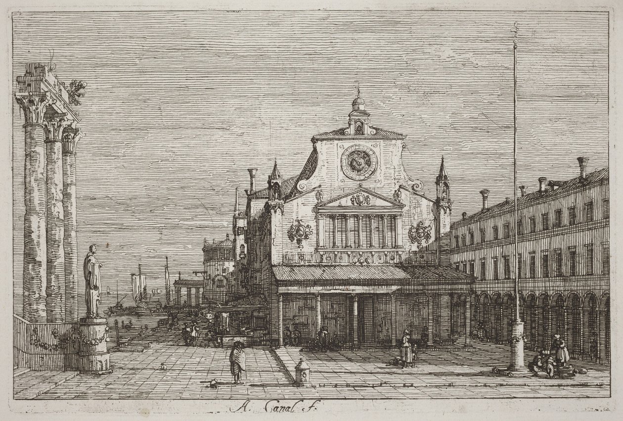 Imaginary View of S. Giacomo di Rialto by Canaletto