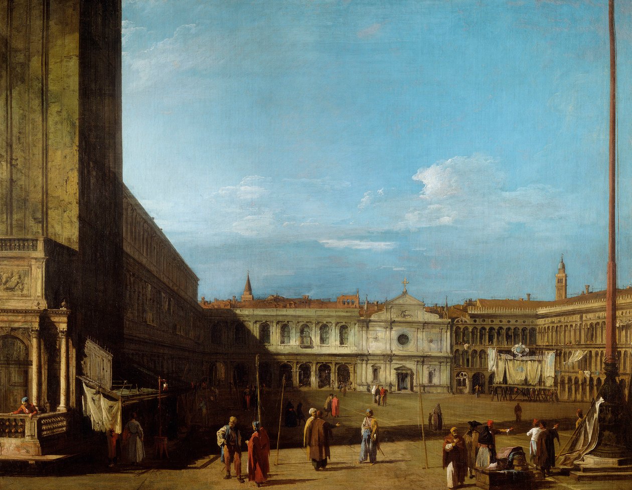 Piazza San Marco looking West towards San Geminiano by Canaletto