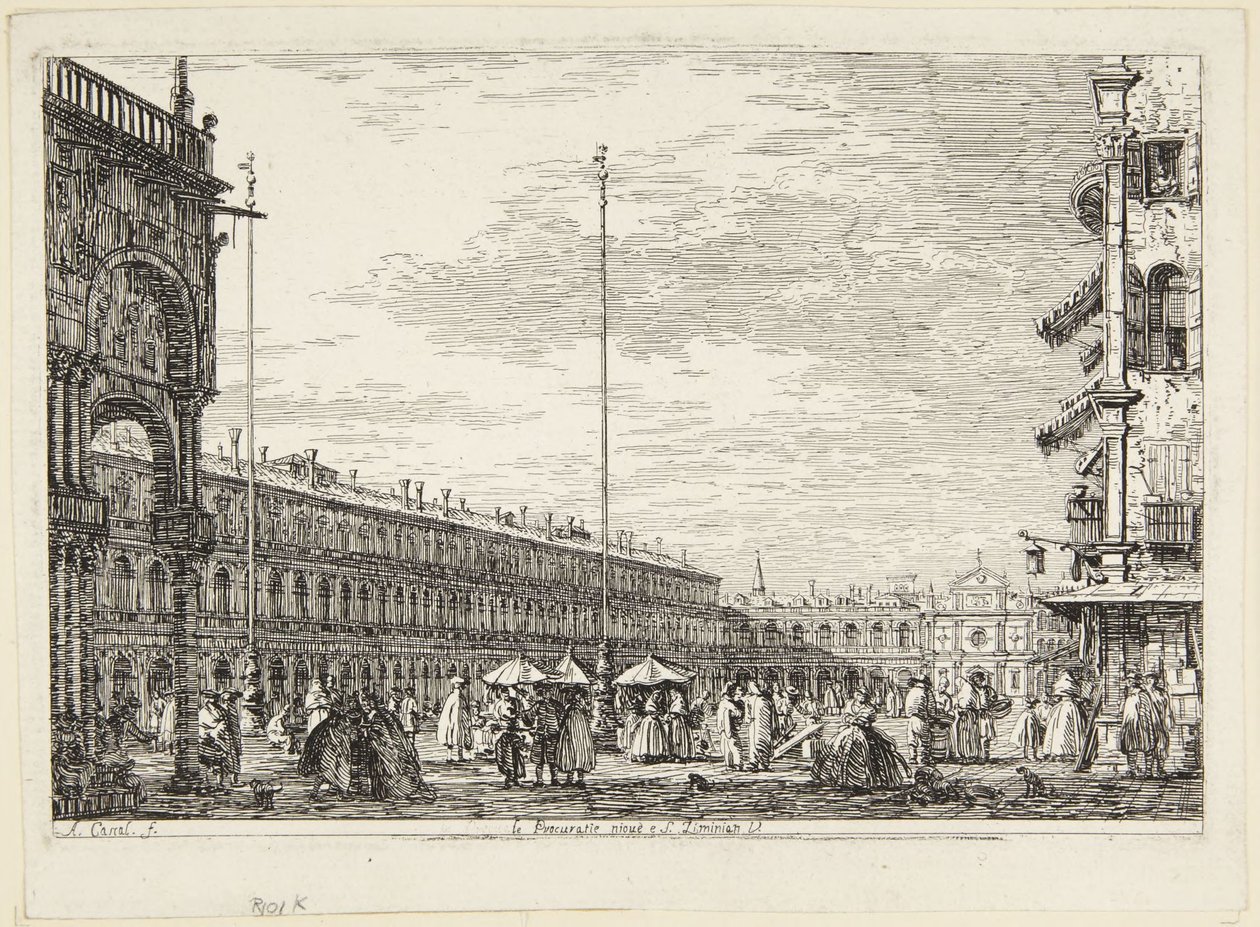 Piazza San Marco with the Procuratie Nuove and San Geminiano by Canaletto