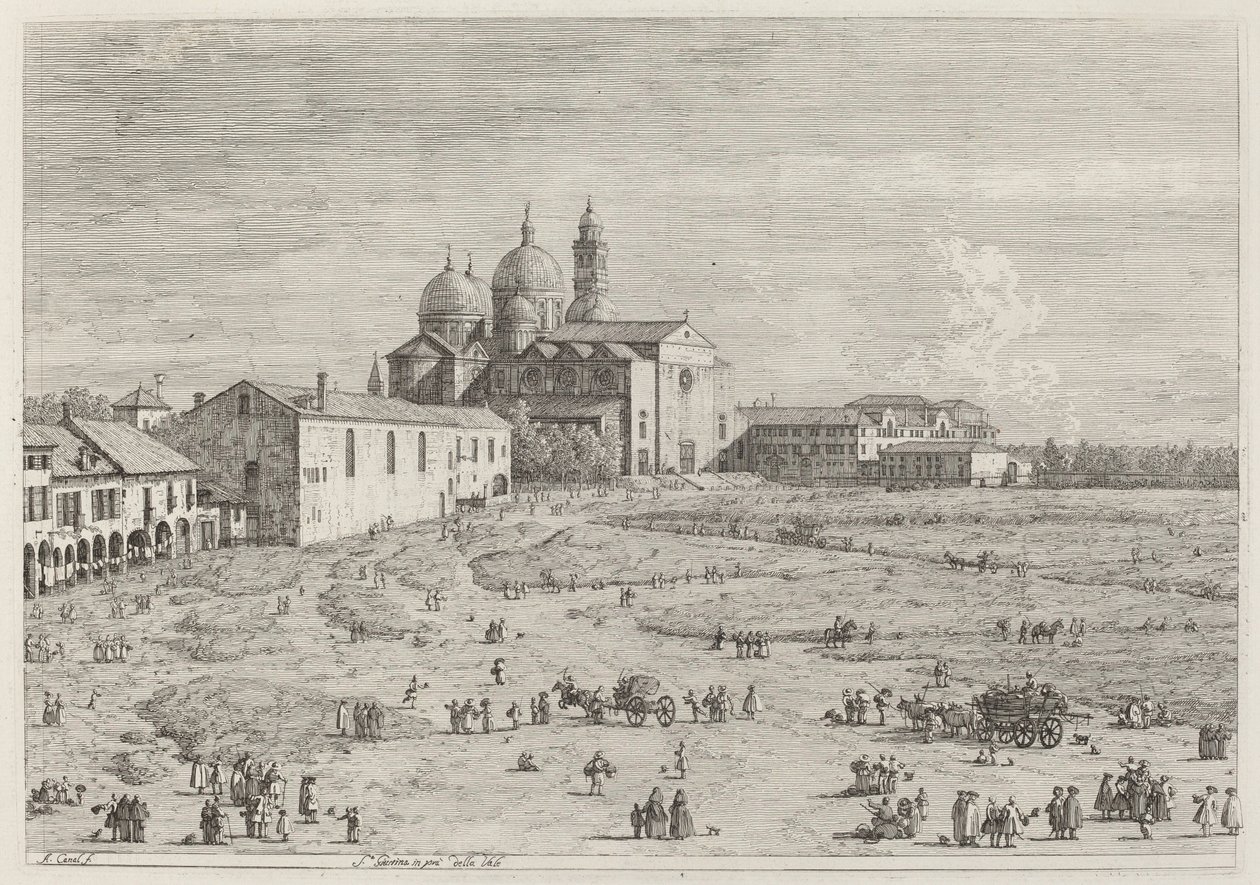 S. Giustina in Pra della Vale by Canaletto