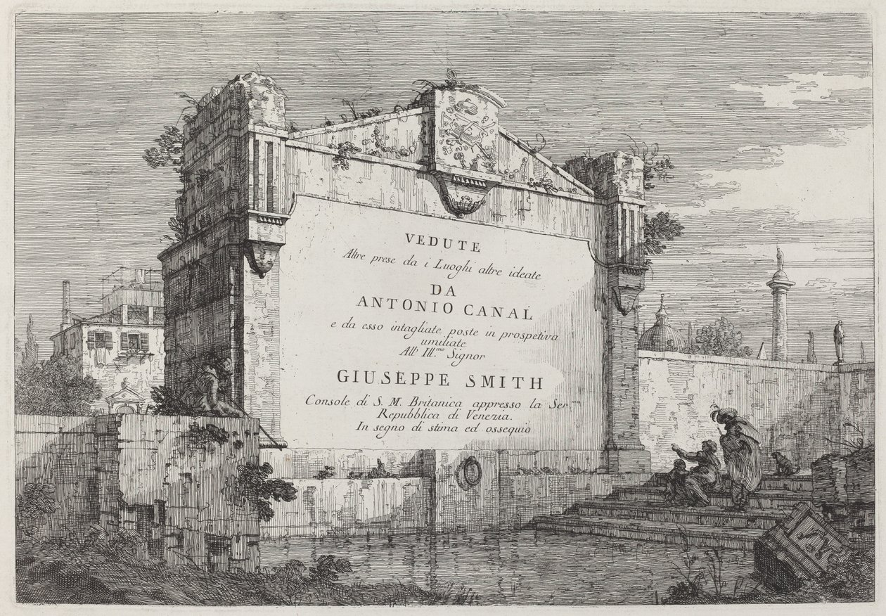 Title Plate by Canaletto