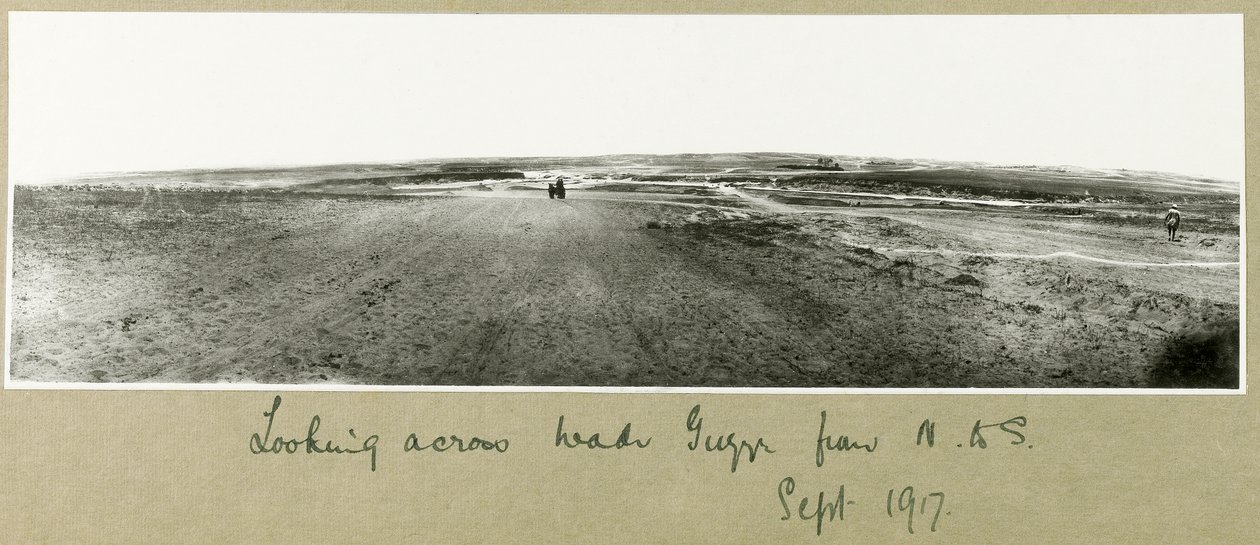 Looking across Wadi Guzzeh from North to South by Capt. Arthur Rhodes