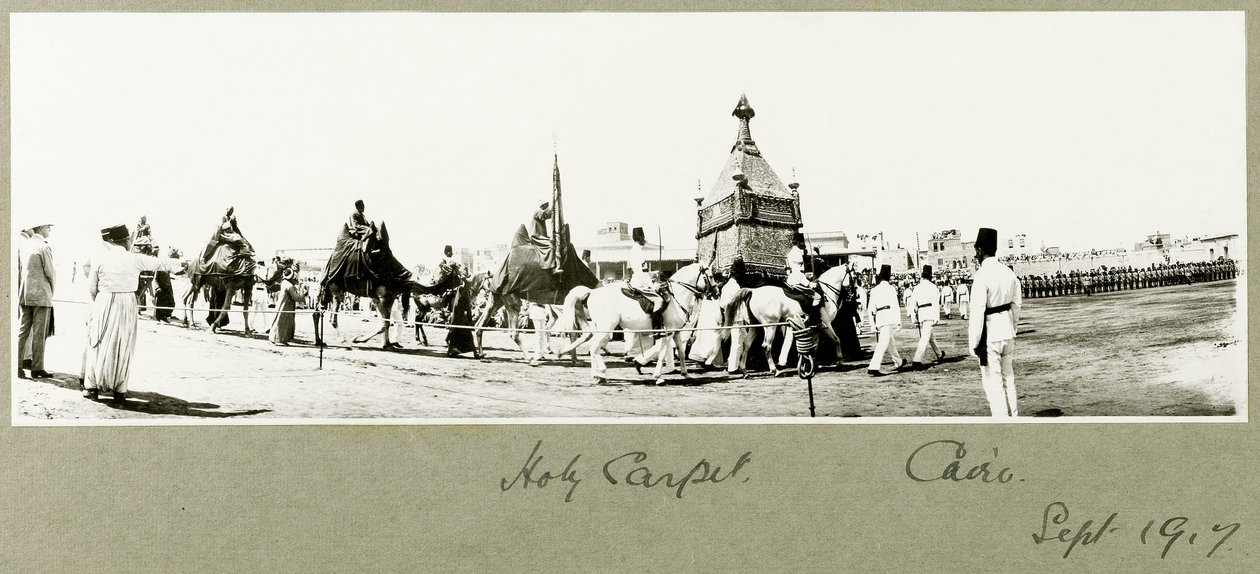 Holy Carpet, Cairo, September 1917 by Capt. Arthur Rhodes
