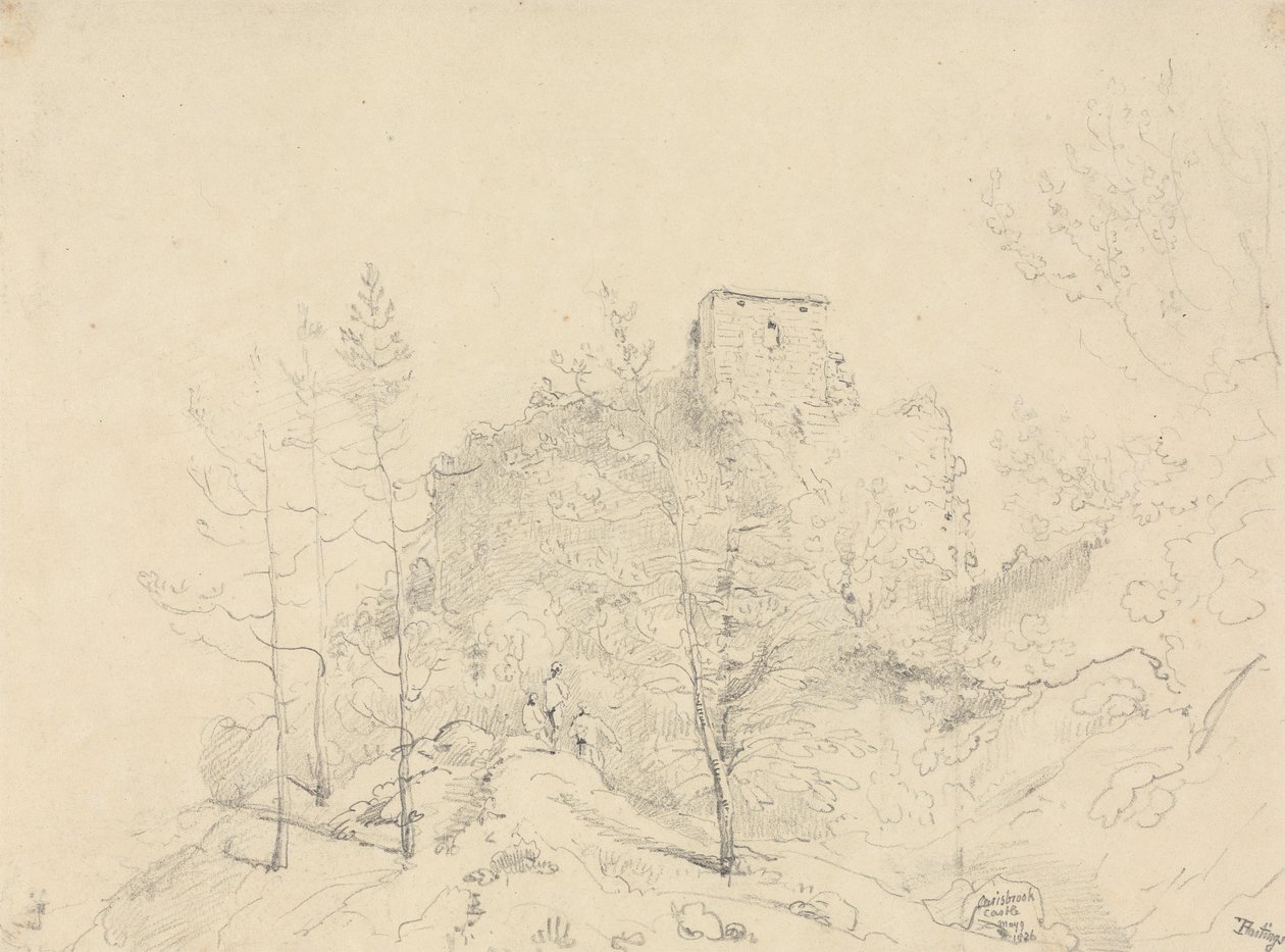 Carisbrooke Castle, 9 May 1826 by Capt. Thomas Hastings