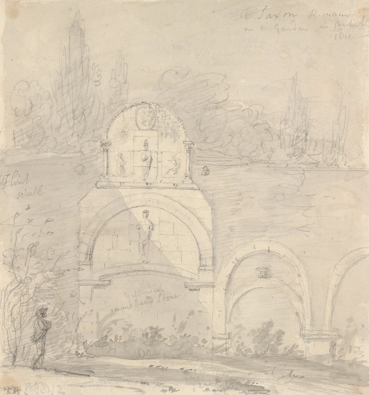 Saxon Remains in a Garden in Canterbury by Capt. Thomas Hastings
