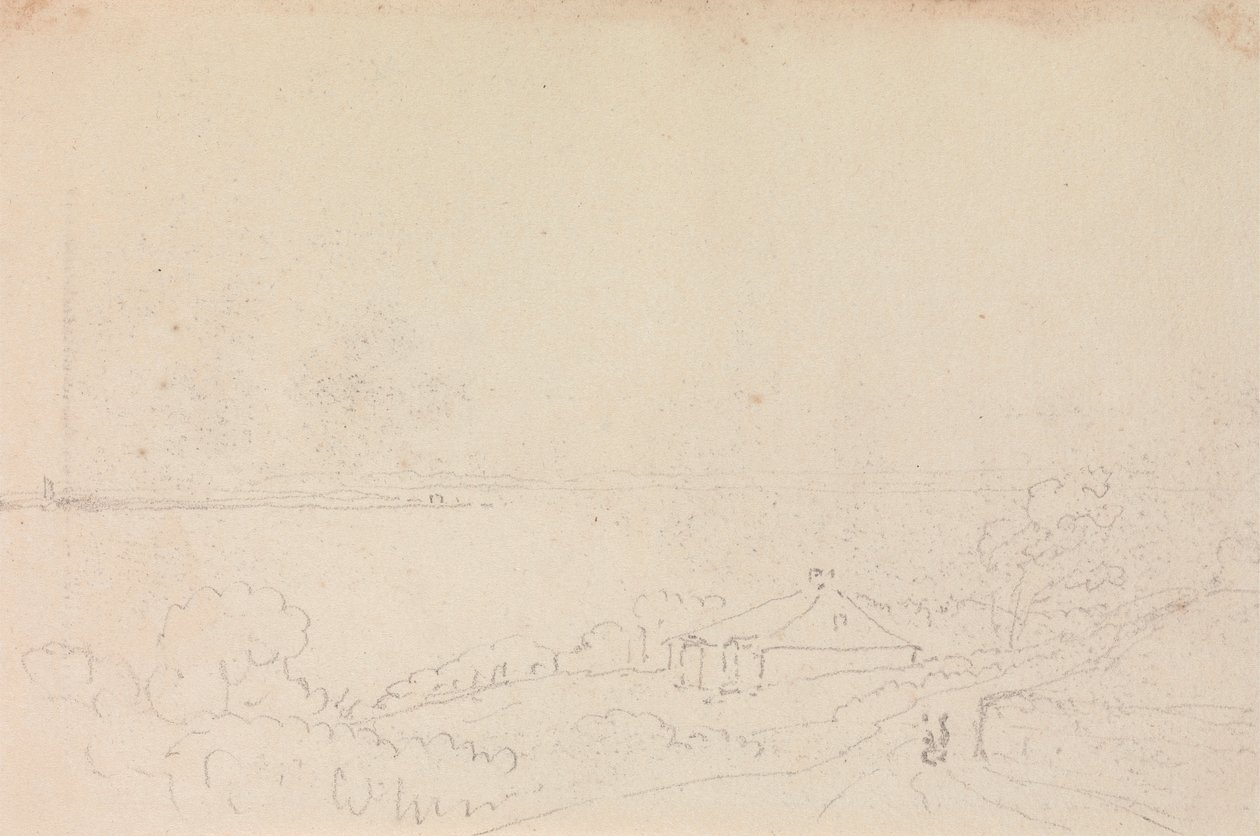 Sketch of a Cottage near the Shore by Capt. Thomas Hastings