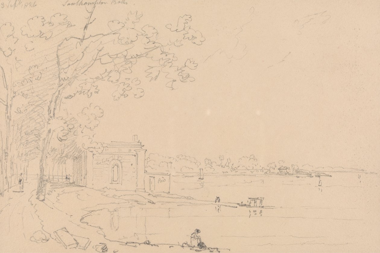 Southampton Baths, 3 September 1826 by Capt. Thomas Hastings