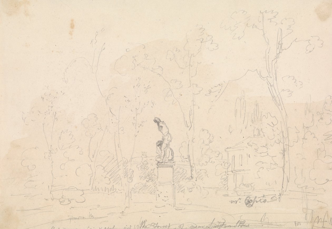 Statue of Cain and Abel in the Forest near Leytonstone by Capt. Thomas Hastings