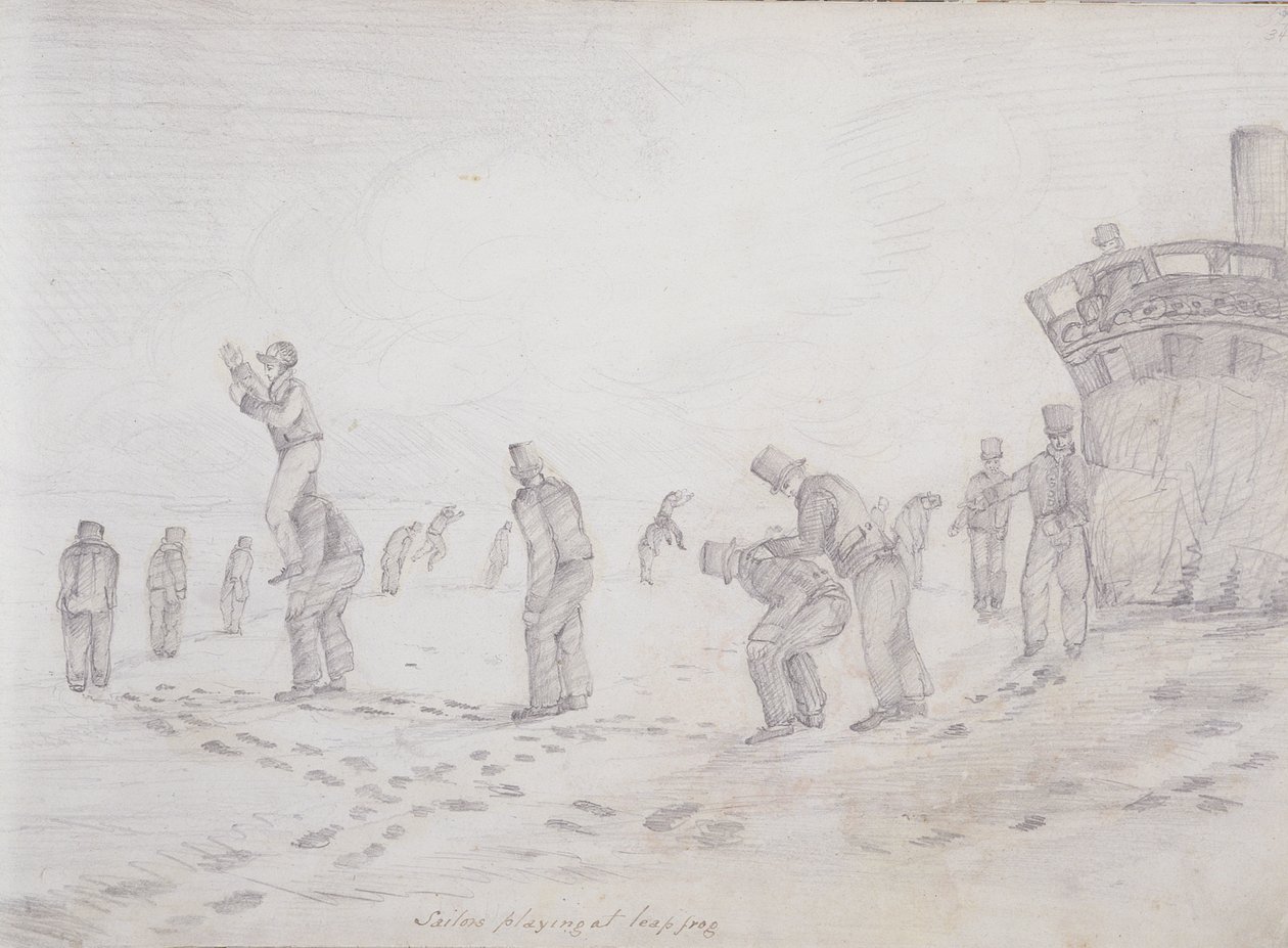 Sailors Playing at Leap Frog, from 
