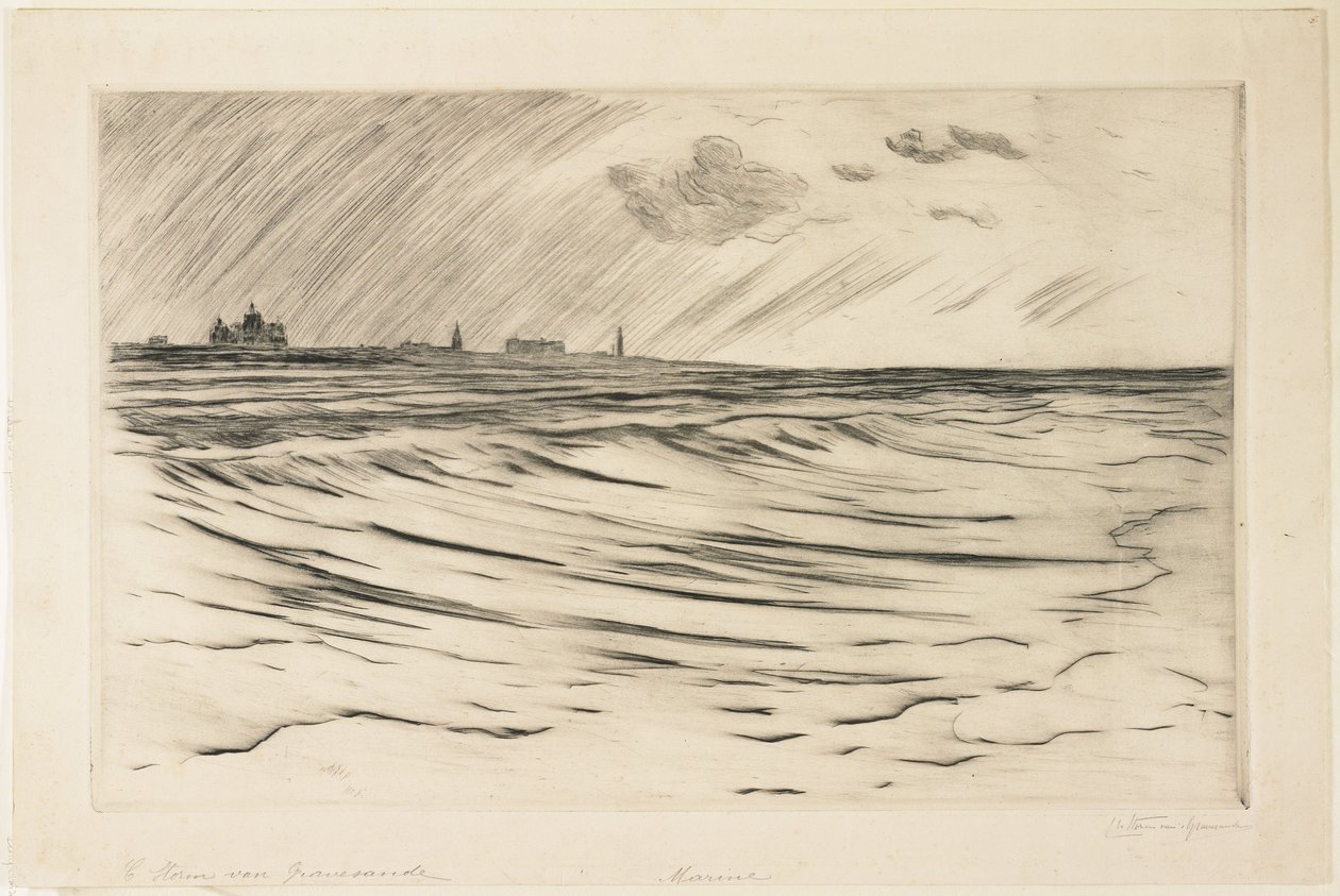 Marine-Surf by Carel Nicolaas Storm van 