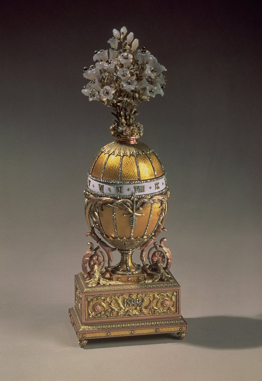 Easter Egg in the Form of a Vase Containing Flowers, 1899 by Carl Fabergé
