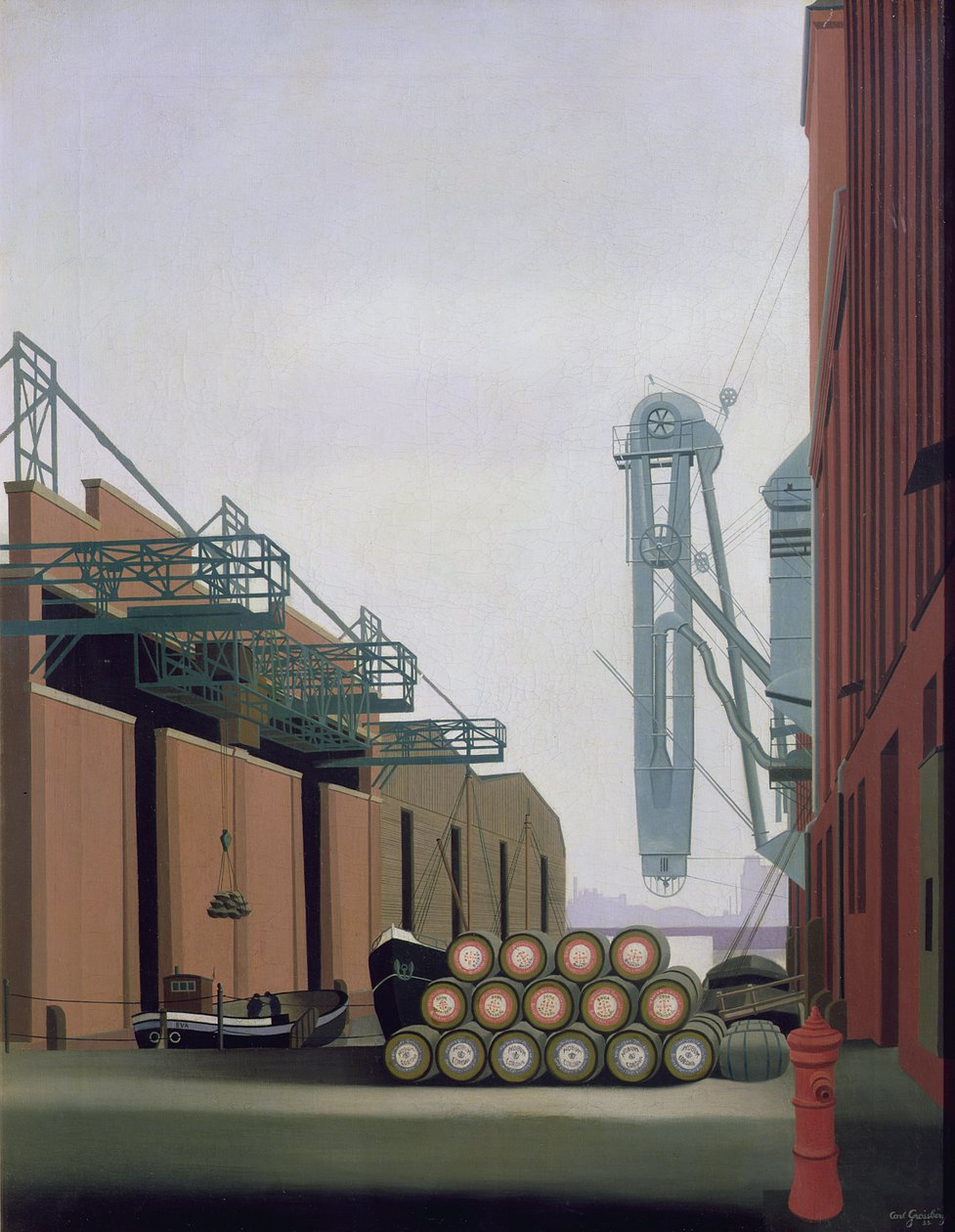 The Landing Stage, 1933 by Carl Grossberg