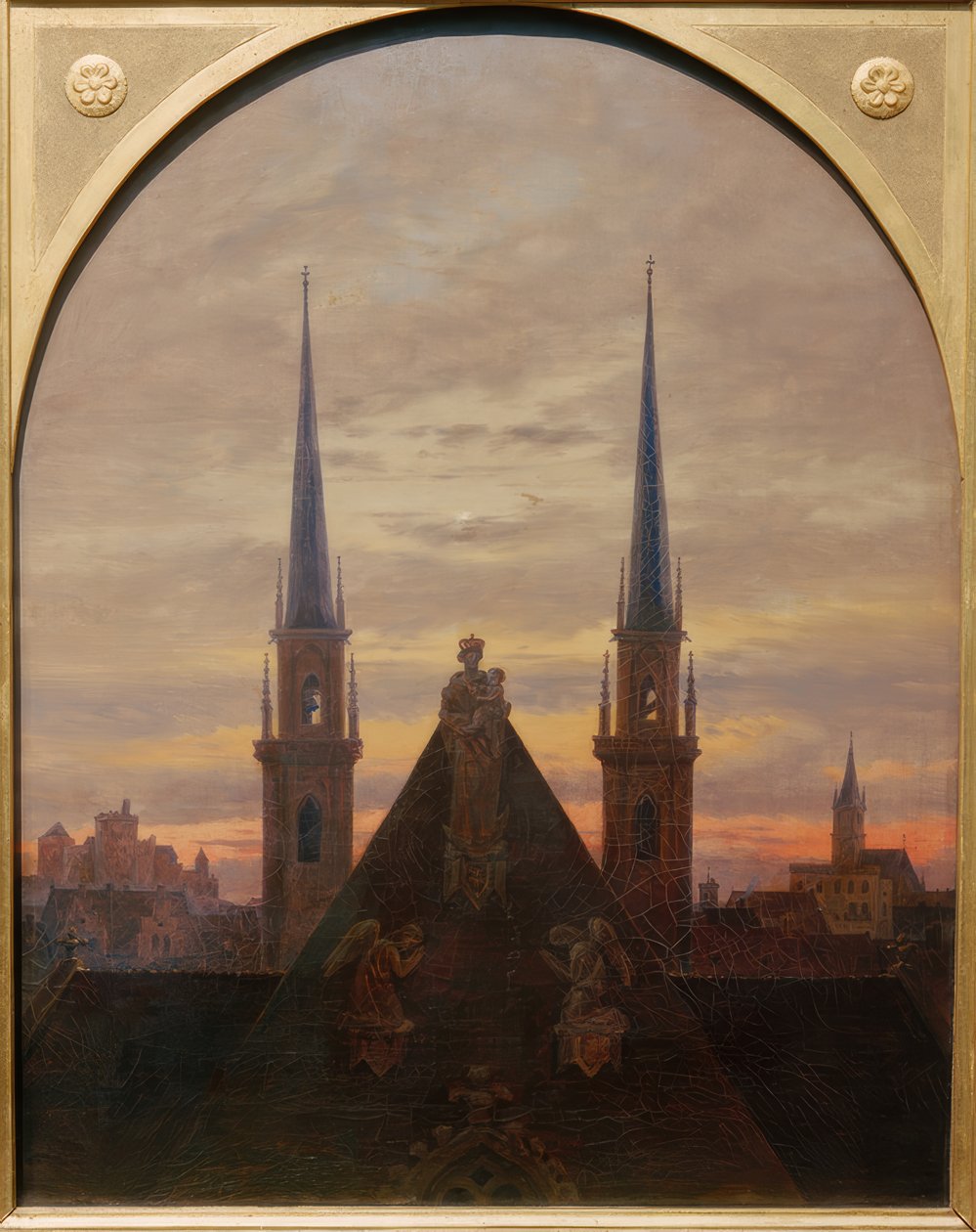 City at Dusk by Carl Gustav Carus