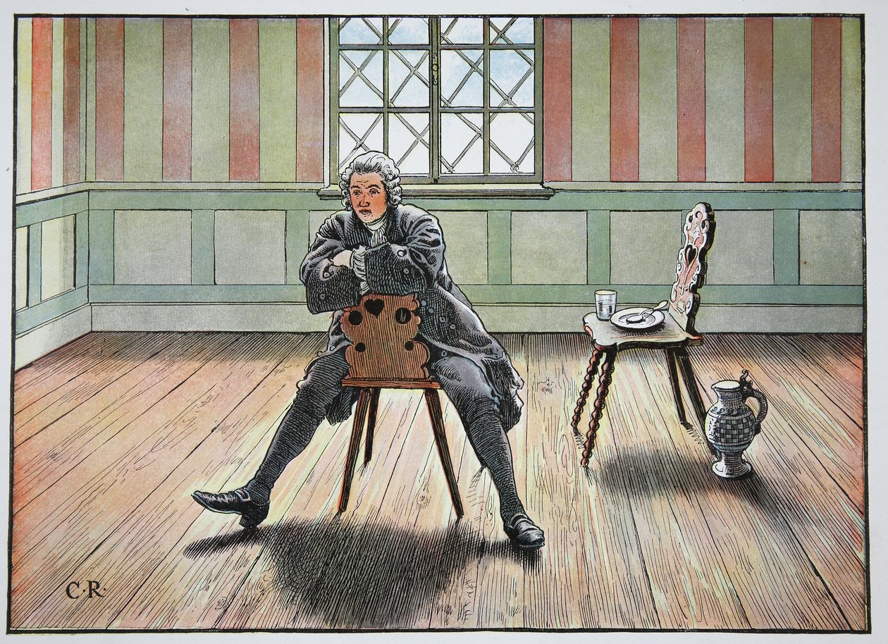 In captivity to Kustrin an der Oder, autumn 1750 by Carl Röchling