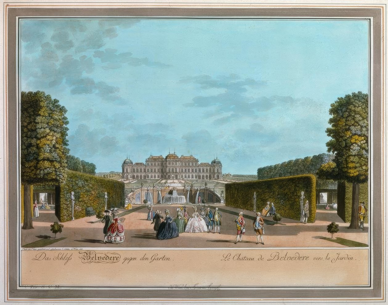 Vienna, Upper Belvedere / Schütz by Carl Schütz