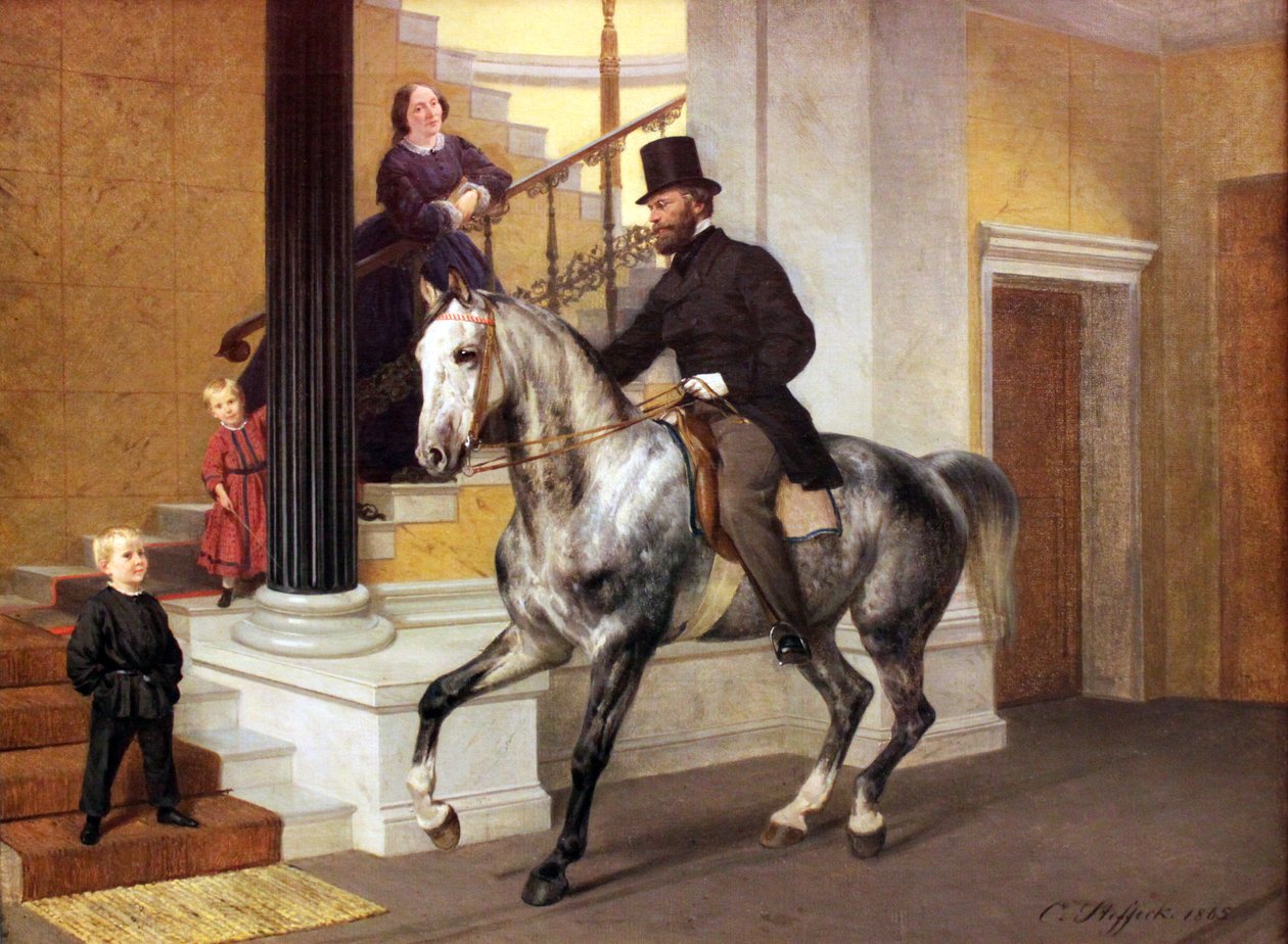 Portrait of Lawyer Ernst Lau by Carl Constantin Steffeck