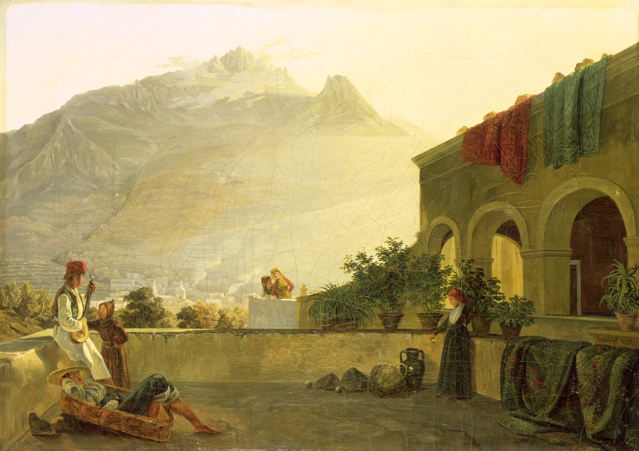 The Sentry on Ischia by Carl Wilhelm Goetzloff