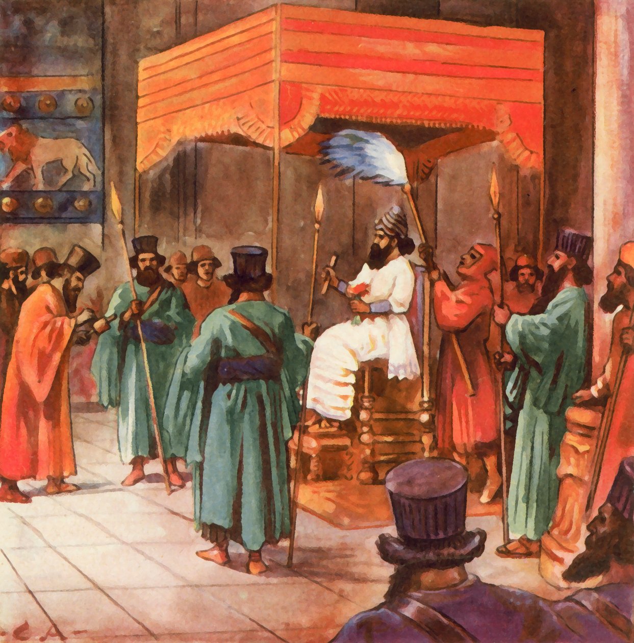 Proclamation of the Law of Hammurabi by Carl Arriens
