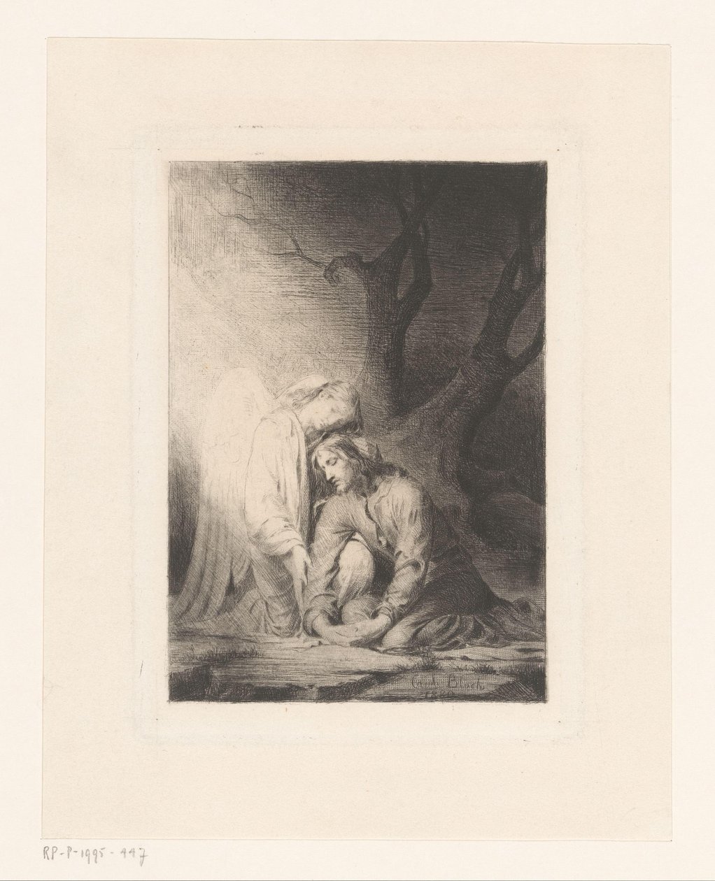 Christ Comforted by an Angel in the Garden of Gethsemane by Carl Bloch
